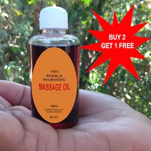 アーユルヴェーダマッサージオイル：痛みの緩和、アンチエイジング、肌の鎮静