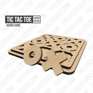 Tic Tac Toe | Board Game | Laser Cut Files