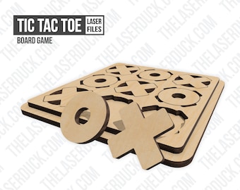 Tic Tac Toe | Board Game | Laser Cut Files