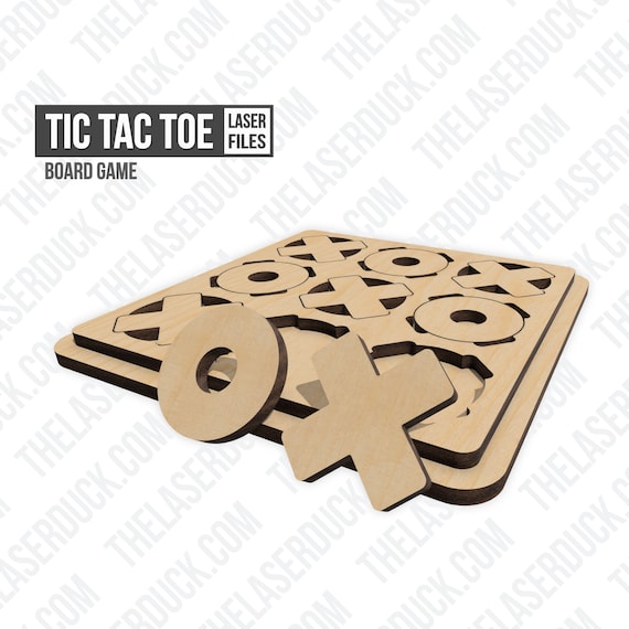 Tic Tac Toe | Board Game | Laser Cut Files