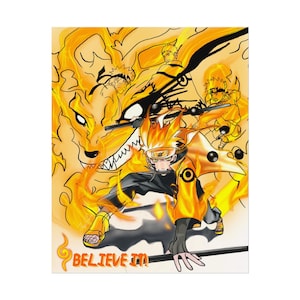 The Evolution of a Hero Naruto Poster
