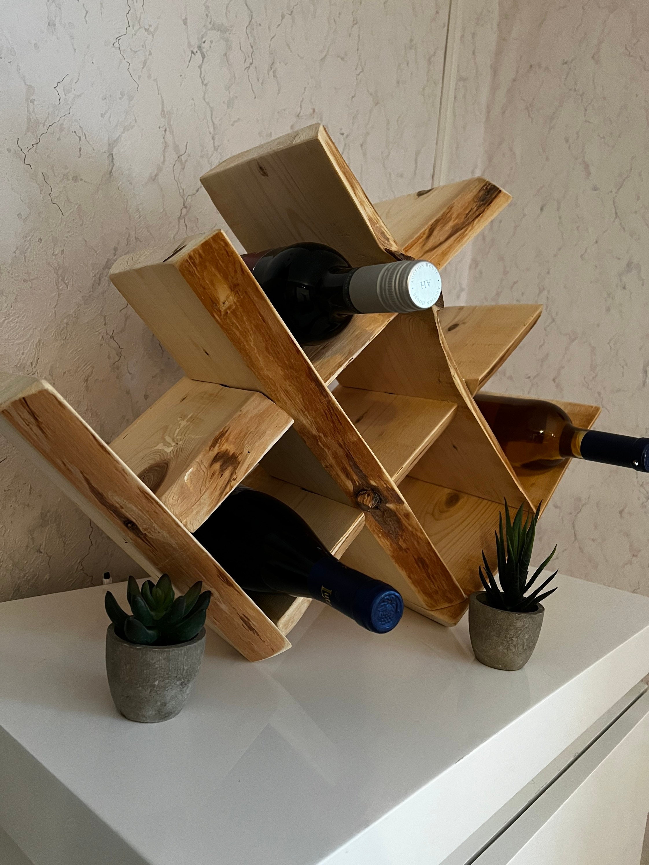 Cage à Bouteilles de Casier Vin en Bois Véritable