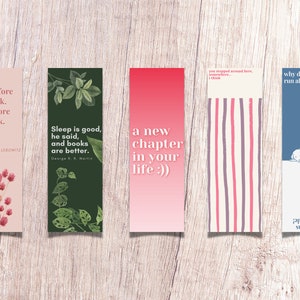printable, downloadable bookmarks-pack of ten!