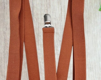 Terracotta children's suspenders Atelier Melythier