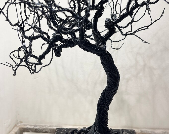 Black Wire Tree Sculpture EMF Wire Trees Bonsai Tree Tree Etsy