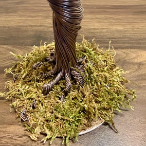 Aluminum Wire Tree Sculpture, Handmade Autumn Decor image 2