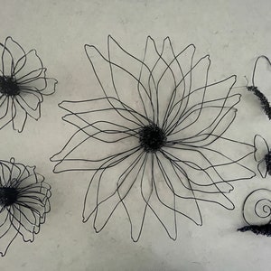 Sold Separately, Wire Wall Hangings, Wild Flower, Butterfly, Snail, Country Decor, Door Hanging, Wall Hanging, Farmhouse Art, Mother&#39;s Day