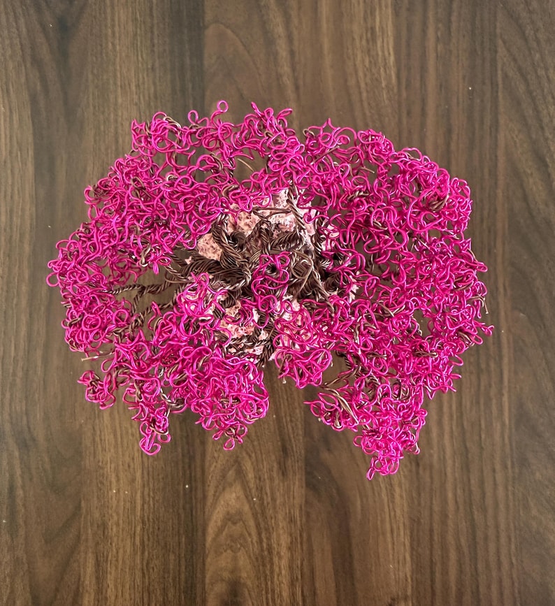 Wire Tree of Life Sculpture, Pink Leaves, Aluminum Art - Etsy