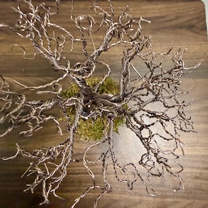 Aluminum Wire Tree Sculpture, Handmade Autumn Decor image 3