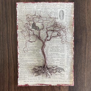 Ein Baum des Lebens Grußkarte, Wire Art, Bonsai-Baum, Sympathie, gute Besserung, Jubiläum, Vatertag oder jeder Tag, an dem Sie sagen müssen, dass ich Sie liebe