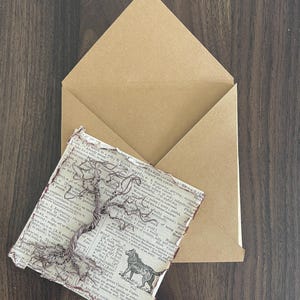 Cartão de felicitações da Árvore da Vida, papel de dicionário, arte em arame, árvore bonsai, simpatia, melhoras, aniversário ou qualquer dia em que você precise dizer eu te amo