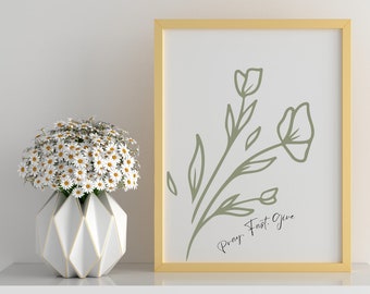 Pray Fast Give | Digital Download | Bible Verse Wall Art | Catholic | Christian | Liturgical Living | Digital Art | Catholic Home Décor