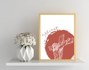 I Thirst, Jesus Last Words, Digital Download, Liturgical Living, Home Décor, Bible Verse, Christian Gift, lent décor, bible verse wall art