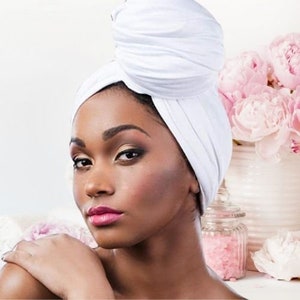 Wraps White Scarves Olive Scarf Head Wrap Protective Hair Styles