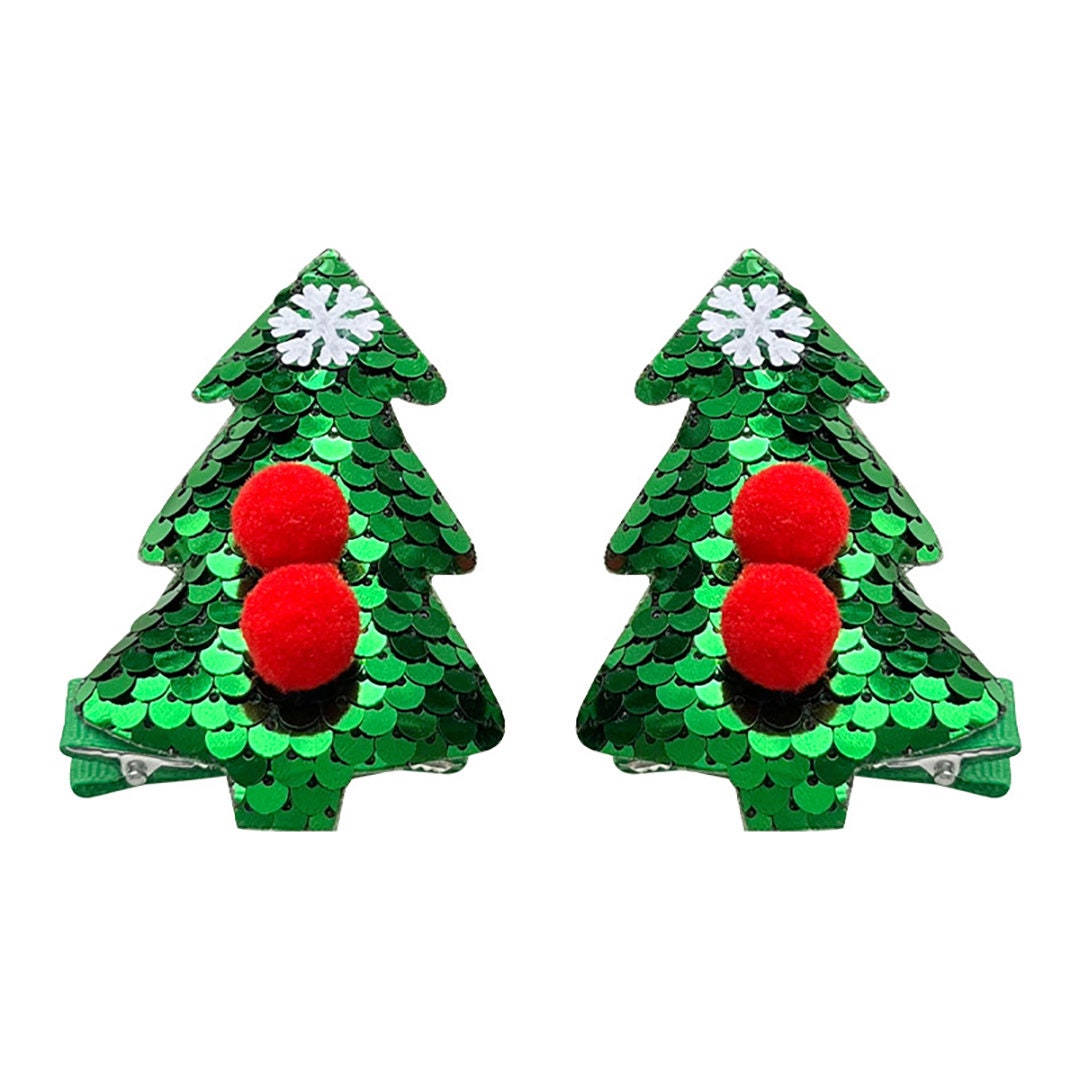 Christmas Reindeer Horn Hair Clips, Woodland Deer Hair Clips, Reindeer