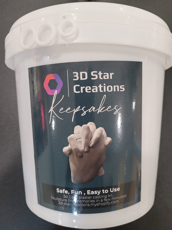 Discovering DIY Hand Casting Kit - Couples Gifts, Valentine's Day Gifts for Her or Him & DIY Craft Kits for Adults - Plaster Hand Mold Kit w/Gloves