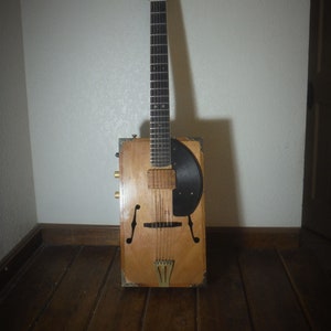 Hobo Friend Cigar Box Guitar Electric Acoustic