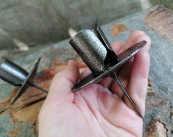 Handmade Taper Candle Holder Spike. Rustic style candle holder.