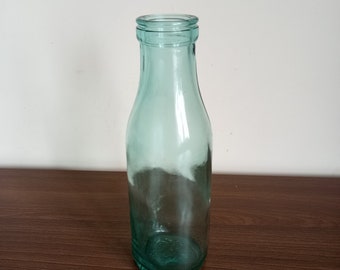 Äkta vintage mjölkflaska 0,5L kök heminredning vas glas. Vintage flaska. Fri frakt