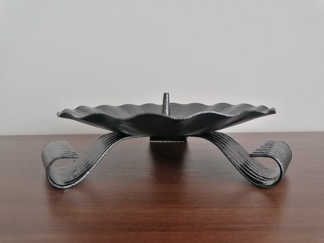 Extra Large Iron Pillar Candle Holder. Spike Candleholder. Etsy