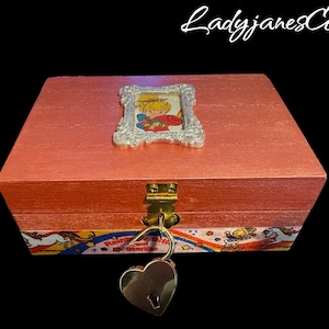 Magical Rainbow Girl Vintage-style jewelry/Storage Box