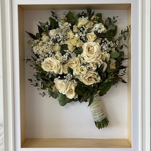 Flower preservation DEPOSIT – start your bouquet preservation, keepsake, 3D shadowbox framed dried bouquet, Preserved wedding bridal bouquet