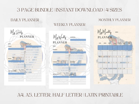 Latina Planner Undated Planner Weekly Planner Monthly Planner Latin ...