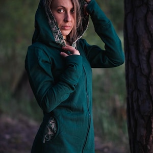 Felpa Da Uomo Con Stampa 3D Di Babbo Natale Felpa Con Cappuccio - Foto 6