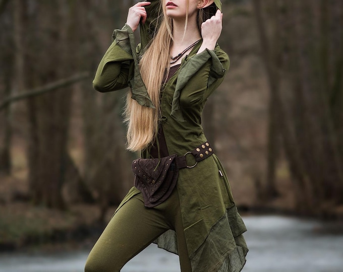 Enchanted Fairy Dress – Renaissance Dress Elven Cloak – Medieval Fantasy Costume – Elf Cosplay Cape – Fantasy Outfit