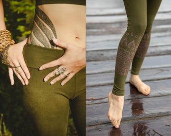 Leggings Tribales de Yoga Boho con Estampado Indio – Leggings