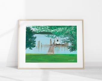 Lake House Digital Download Art Print
