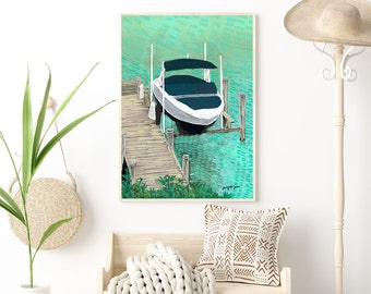 Lake Life Modern Digital Download Art Print