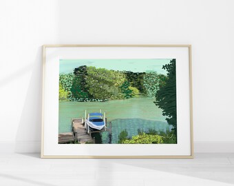 Lake House Digital Download Art Print