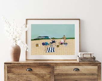 Beach Babes Coastal Digital Download Art Print