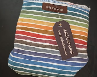 Autumn Stripe Pre-flat diaper