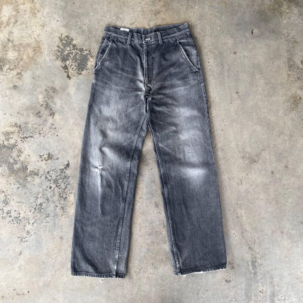 VINTAGE Japanese Brand TAKEO KIKUCHI Distressed Trashed Denime
