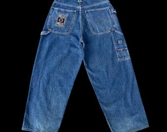 Vintage 90s Levis Silvertab Baggy Light Wash Denim Distressed Wide