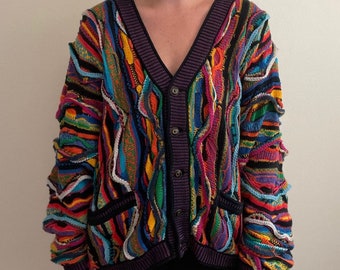 Vintage Coogi Button Down Sweater Long 