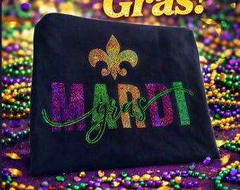 Mardi Gras Spangle T-Shirt | Holographic Sequin Carnival Tee