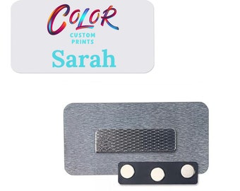 Custom Logo Name Tag: Magnetic Company Badge (1.5x3.0 inch)