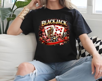 Casino T-Shirt | Blackjack, Slot Machine, Gambling Lover Tee