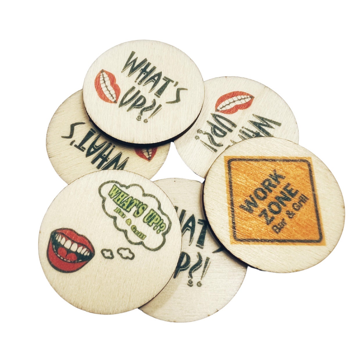 Custom Bar Tokens/custom Bar Chips/happy Hour Tokens/happy Hour Chips