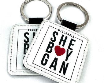 Custom Leatherette Keychain