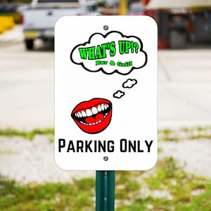 Custom Parking Signs/Personalized Metal Signs/Aluminum Signs/Custom Signs, Man Cave Sign, Parking Sign