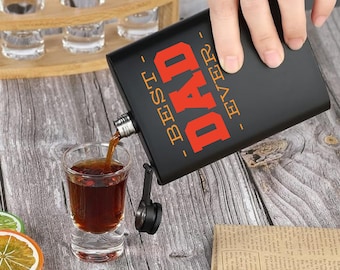 Custom 8oz Black Flask: UV Printed Photo, Text, or Graphic