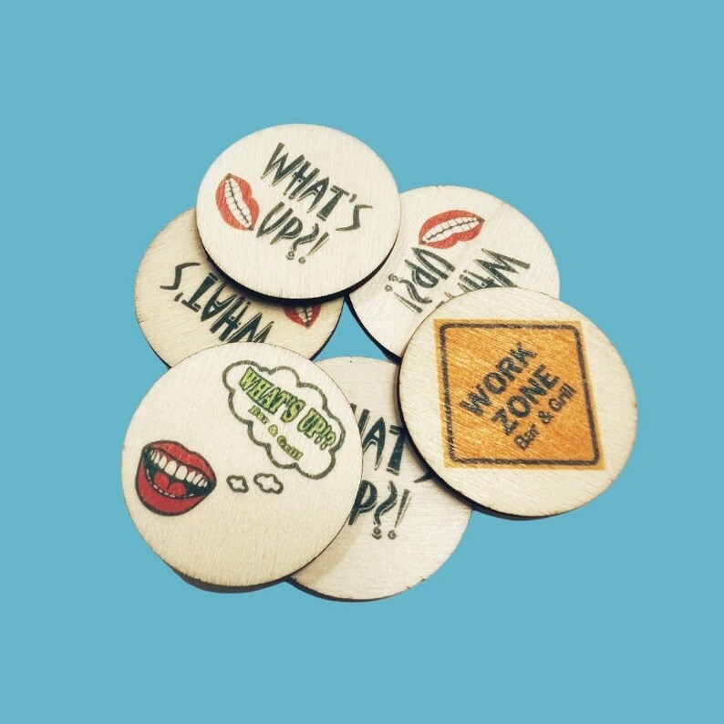 Custom Bar Tokens/custom Bar Chips/happy Hour Tokens/happy Hour Chips