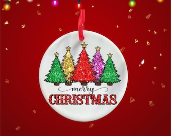 Custom Photo Christmas Ornament: Personalized Ceramic Ornament