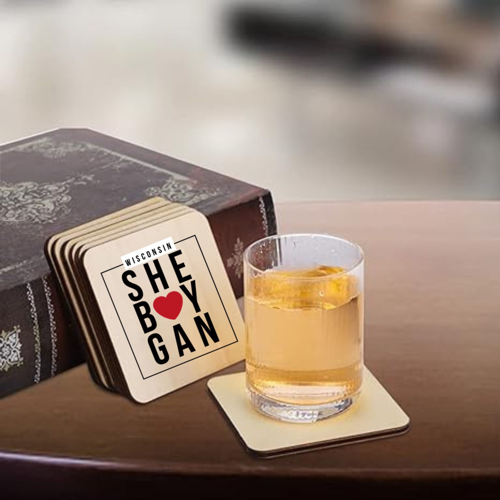 Custom Coasters/wooden Coasters/ Logo Coasters/uv Printed Coasters/bar