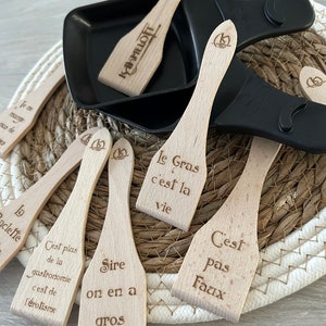 Kaamelott Personalized Beech Raclette Spatulas - A Unique Gift and Guaranteed Durability