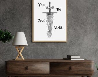 You do not yield | Throne of Glass | TOG | Digital Art | Fireheart | Aelin | Sarah J Maas fans